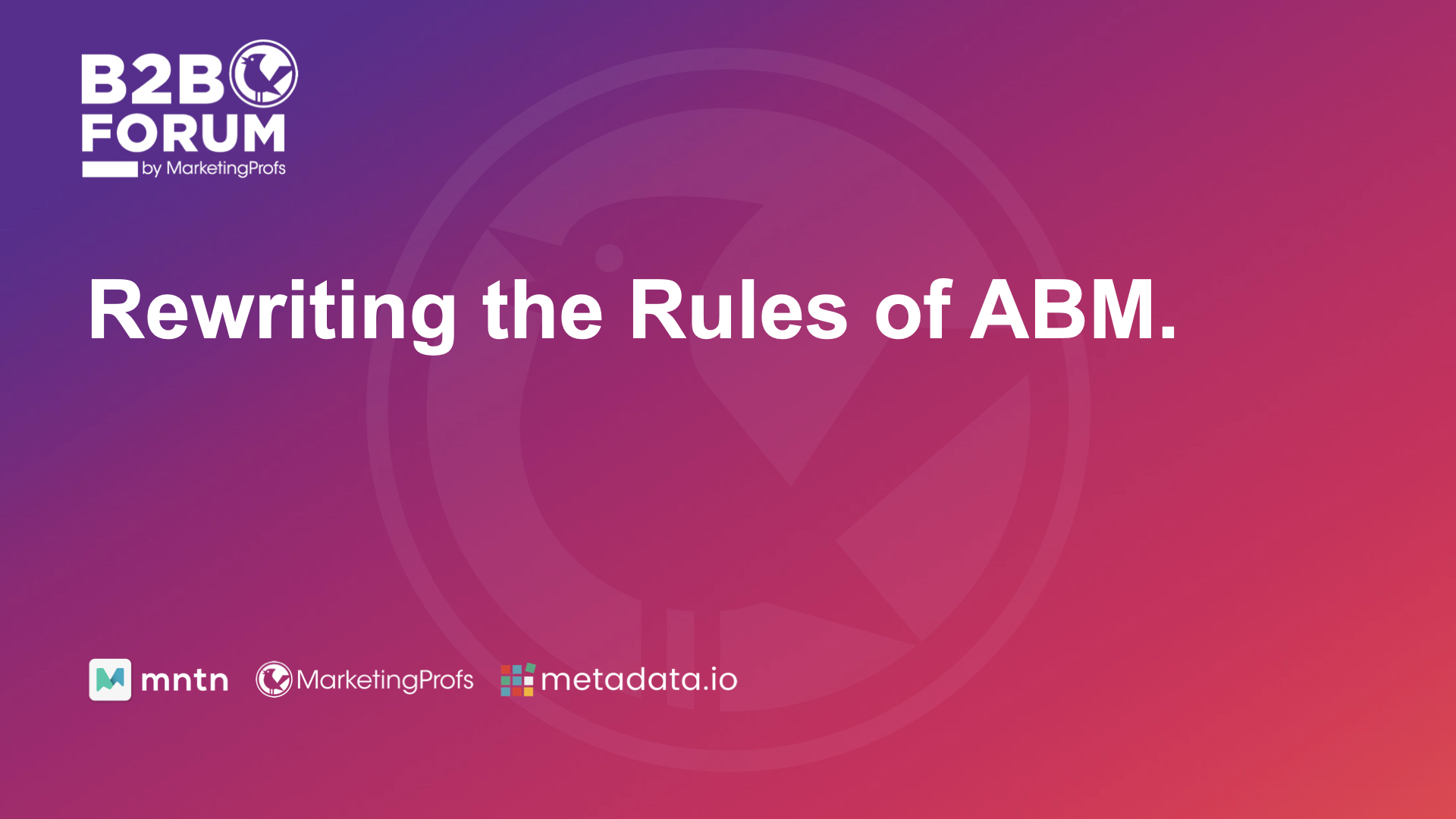 Rewriting the Rules of ABM