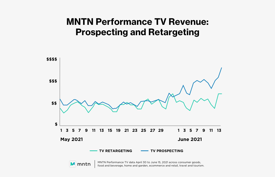 MNTN Performance TV Revenue: Prospecting and Retargeting