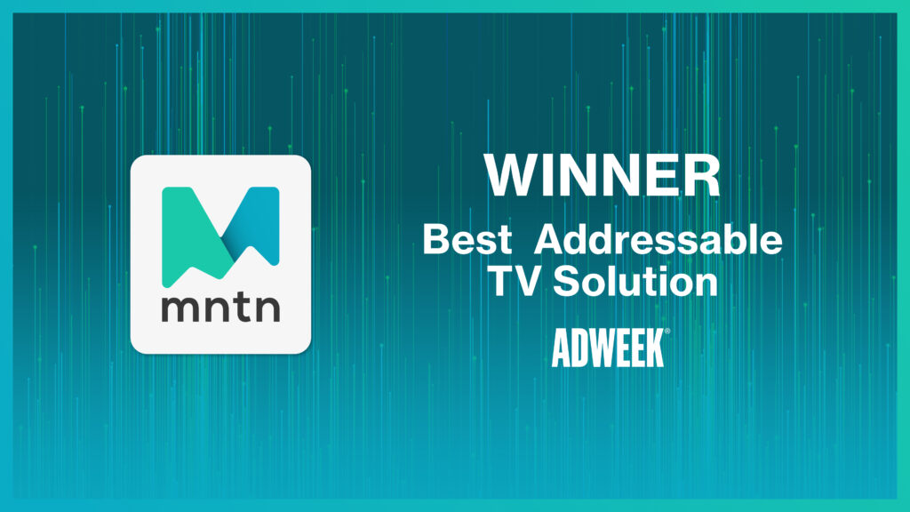 Adweek Readers Choose MNTN As ‘Best in Addressable TV Solutions’