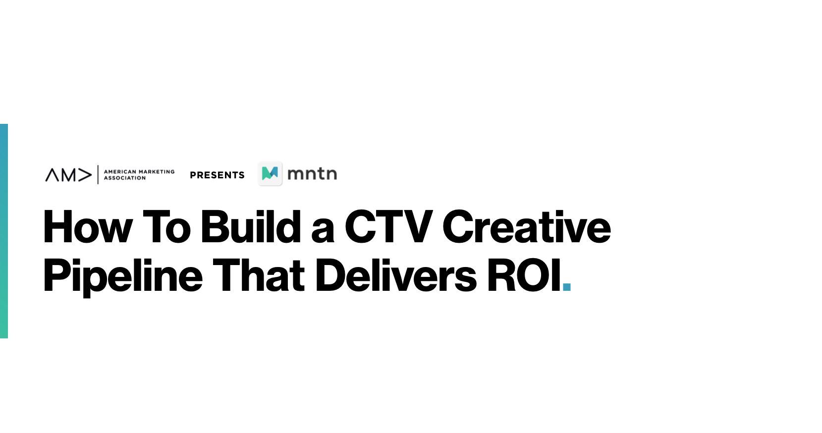 How to Build a CTV Creative Pipeline That Delivers ROI