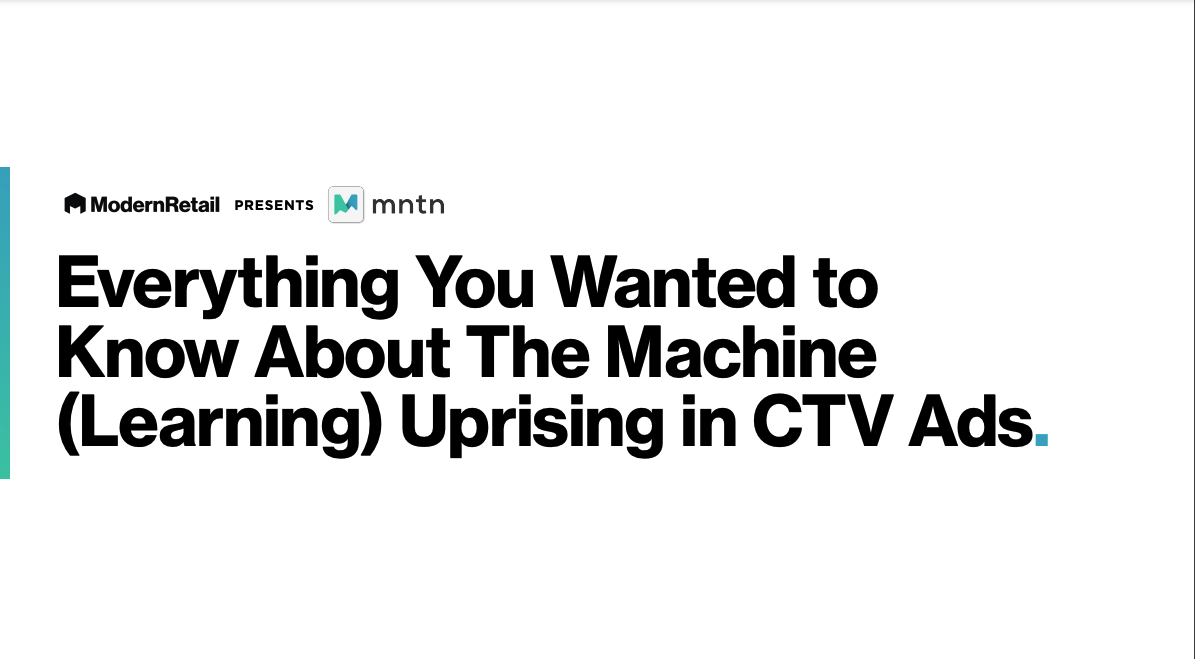 Everything You Wanted to Know About The Machine (Learning) Uprising in CTV Ads