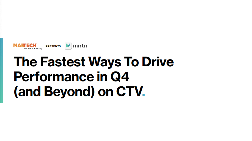 The Fastest Ways To Drive Performance In Q4 (And Beyond) On CTV